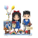 オリジナルキャラクターの積み木DIYギフト