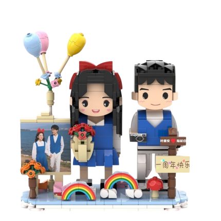 オリジナルキャラクターの積み木DIYギフト